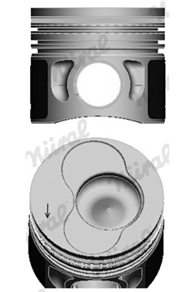 NÜRAL Piston Pentru Cilindrul 2 Audi A3/A4 B6/A6 C5 Seat Ibiza 3/Leon/Toledo 2