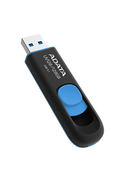Adata USB Flash Drive 128GB, 100 MB/s, AUV128-128G-RBE, Black