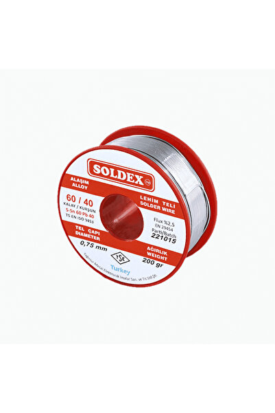 Soldex Sn60 Pb40 0.75mm 200g Lehim Teli