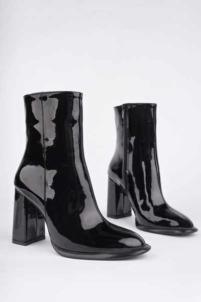 Madam Tarz ROSE-1505 Cizme cu fermoar cu toc gros