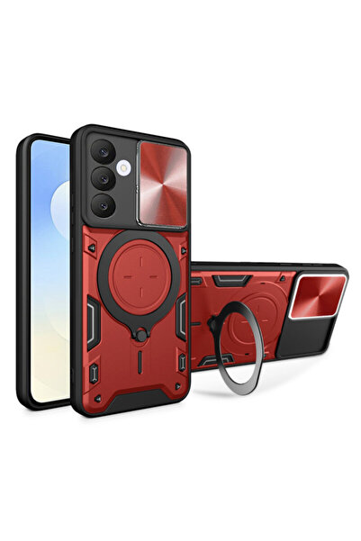 Techsuit Θήκη Samsung Galaxy S25 FE CamGuard Pro, κόκκινη