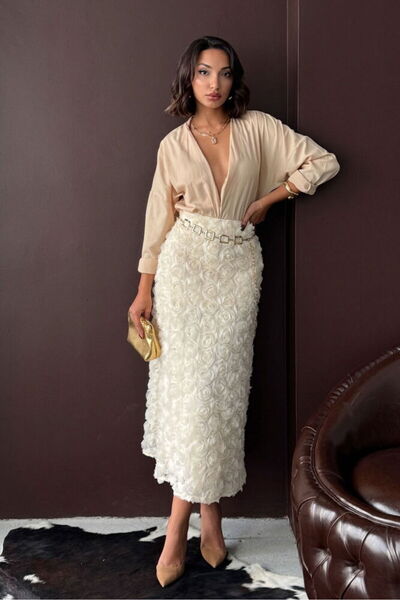 Lady Pixie Fusta lungă Rose Süzüneli