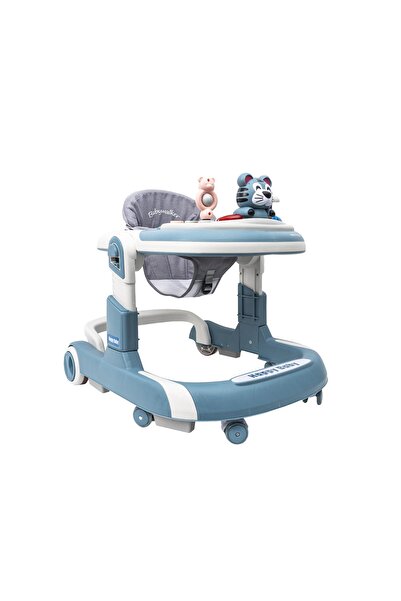 Z-Tools Premergător pentru bebeluși cu 6 roți silențioase, 6 luni+, scaun reglabil, pliere ușoară, albastru / ZTS9132