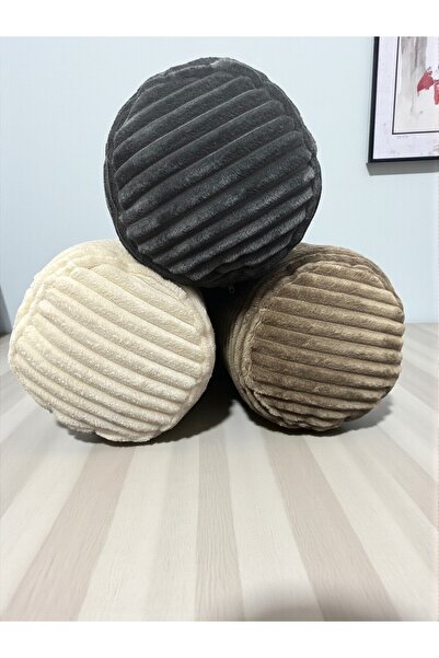 HHKARTS Velvet Textured Cylinder Pillow |   Decorative Bolster Pillow |   Soft and Stylish Design