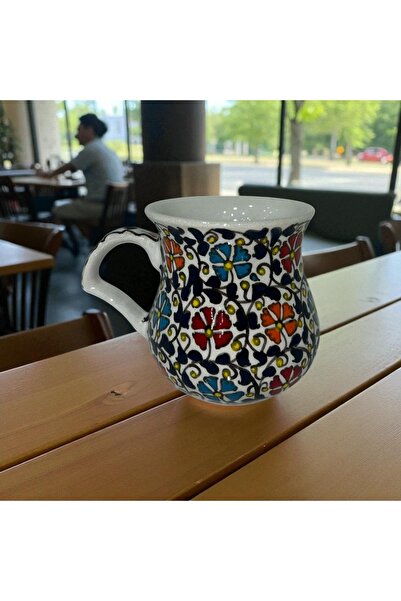 NidaSanatEvi Handmade Traditional Ayran Cup Ceramic