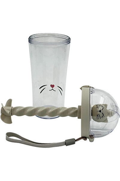 BİNDAWOOD B&D Kids Water Bottle with Spinner 500 ml , Transparent Color