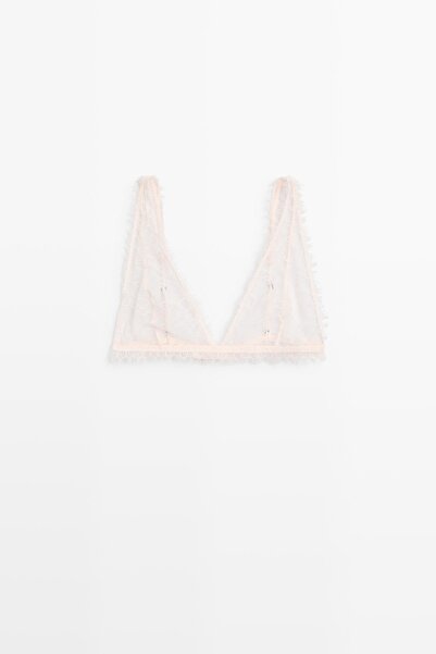 Massimo Dutti Püsküllü dantel bralet