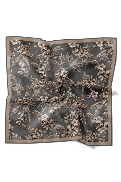 Levidor Autumn Crisp Flower Pattern Sparkling Crystal Scarf