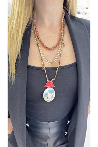 SK aksesuar Zr Brand Model 3-Piece Necklace