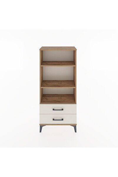 Dienni Hyperion Dolap 3 Raflı 2 Çekmeceli 60x44x134 Çam-Aytaşı