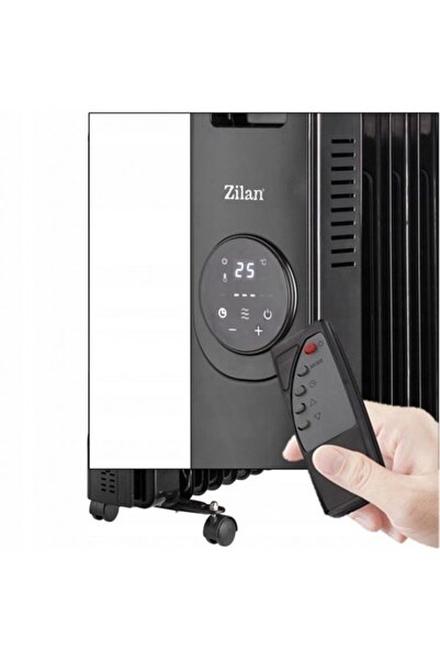 Zilan Electric heater with 9 elements, power 2000W, adjustable thermostat, LED indicator / ZLN8416