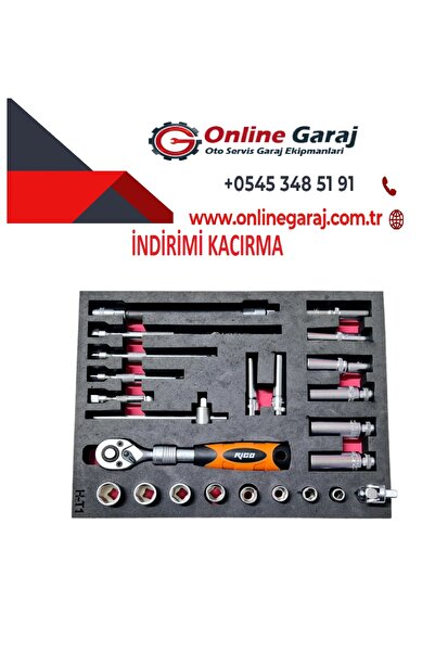Rico 24 Parça 1/4 Lokma Takımı Seti Uzatmalı Cırcır Kolu süngerli
