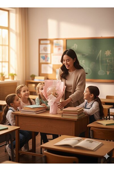 yapay çiçek evi Düş Balonu pembe Gül Hediyelik Kutulu Özel Gün Buketi Sevgililer öğretmenler Günü