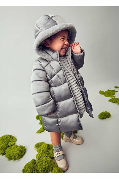 MAYORAL Kışlık Kız Bebek Uzun Boy Mont - Gri