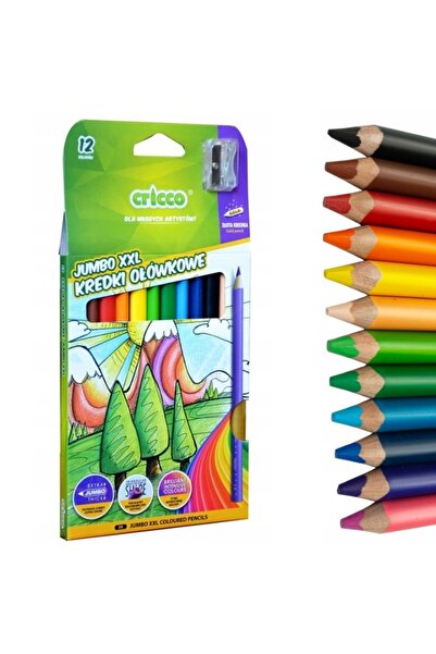 Other Creioane colorate triunghiulare groase Cricco 12 culori CR325K12