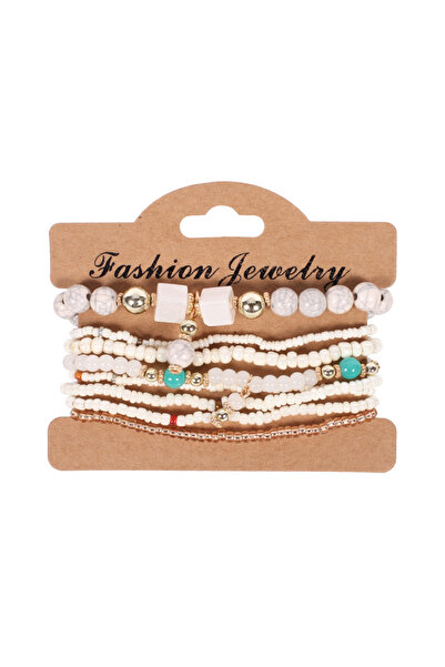 Choice مجموعة أساور خرز بوهيمية مصنوعة يدويًا BR112-2 للنساء صيفية أساور خرز ...