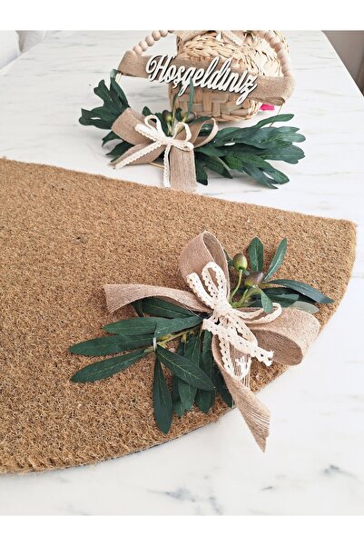 Yakamoz Style Zeytin dalı kapı önü paspası TEK PASPAS DİKKAT