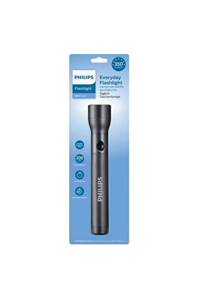 Philips Aluminum LED Flashlight 350 Lumens 6xAA