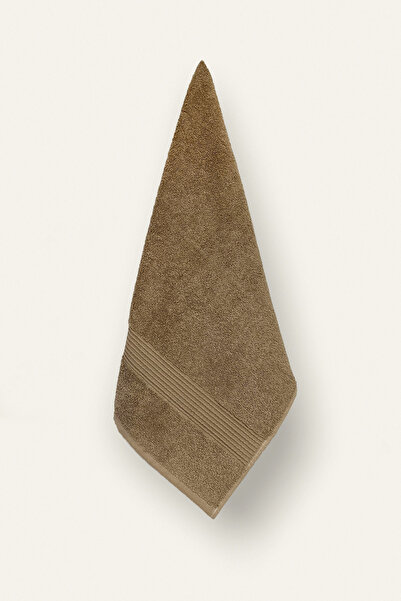 Ellaline 4-Piece Bath Towel Set 100% Cotton Certified Body and Head Towels | Striped 50X90 - 70X140 Brown Gray