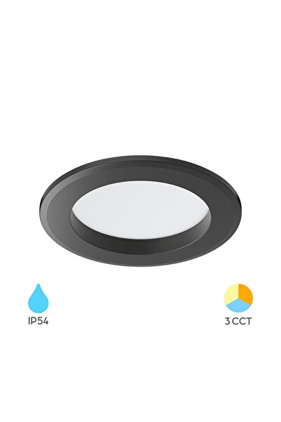 Braytron SPOT CU LED ROTUND D90 9W 3in1 IP54 NEGRU