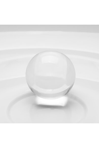 Choice كرة زجاجية بلورية بيضاء 30 مم، عدسة، ديكورات فنغ شوي، حبات شفافة، ثريا...