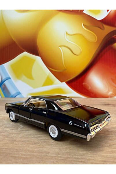 scntoys Pull Back 1967 Chevrolet Impala Black Diecast Model Car 1967 Chevy Impala Black Openable Doors