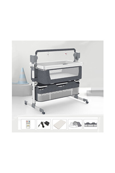 Generic Baby Electric Bed in UAE – Smart Adjustable Crib with mosquito net