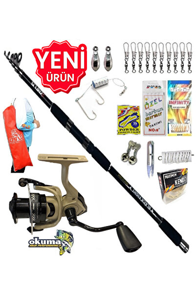 Okuma Outrax 6000 360cm 100-200gr Oslo Black Fight Profesyonel Kıyı Olta Takımı Seti