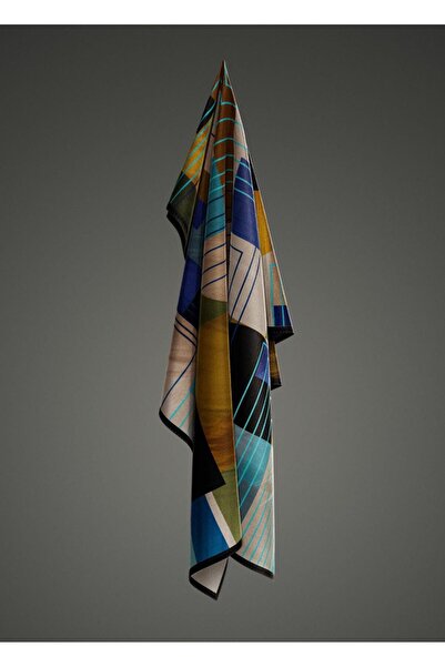 Levidor Κρυστάλλινο κασκόλ με ριγέ γεωμετρικό κλασικό σχέδιο