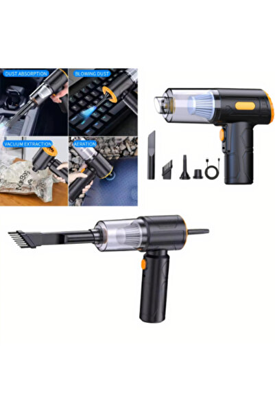 OEM Portable car vacuum cleaner, cordless, 3 in, pistol model, 32x15 cm