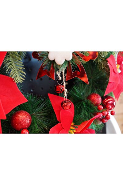 Bibilel Christmas tree ornament, Bibilel, Bow with bells, Red, Glossy, 15x20 cm, Acrylic, Indoor/Outdoor