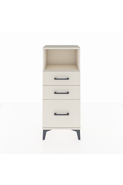 Dienni Arges Komodin Tek Raflı 3 Çekmeceli 44x30x106 Aytaşı-Aytaşı