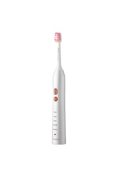 Sencor SOC 3313PW Sonic Electric Toothbrush, 5 Programs, Waterproof, White/Pink
