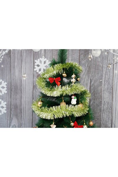 Flippy Christmas tinsel, Flippy, green, size: 2 m x 9 cm material: PVC foil, indoor/outdoor