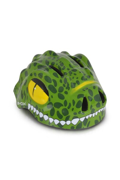 byox Cască de siguranță Dino Kids, verde închis — reglabilă, mărimea S (48–54...
