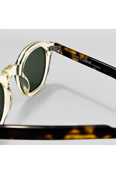 NOCTURNA FRAMES Unisex sunglasses Haze Duo Clear–Tortoise, polarized lenses UV400