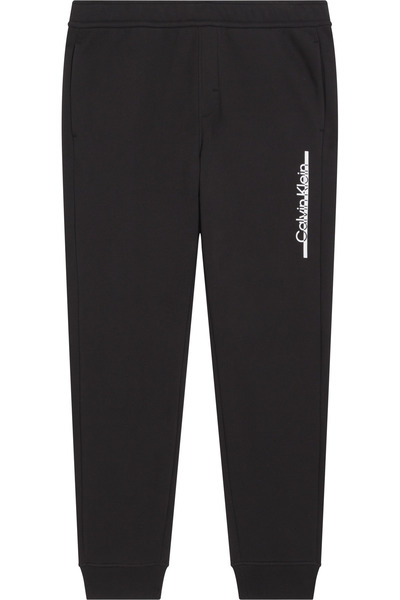 Calvin Klein Men Black Split Line Logo Joggers