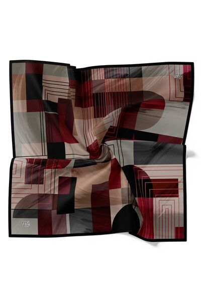 Levidor Κρυστάλλινο κασκόλ με ριγέ γεωμετρικό κλασικό σχέδιο