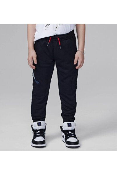 Nike Jordan Black Side Jumpman Printed Pocket Double Yarn Non-Iron Children's Trackpants 95D415