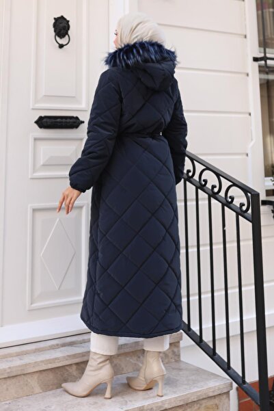 Modamihram Яке с качулка и цип, тъмносиньо 19277