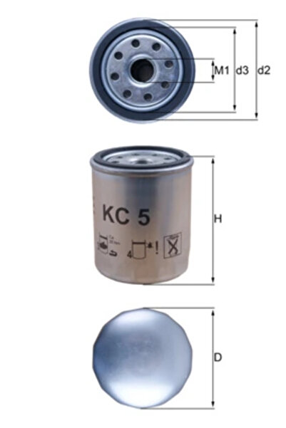KNECHT Fuel Filter Daihatsu Delta Bus Isuzu Aska 1/D-Max 1/Elf Body