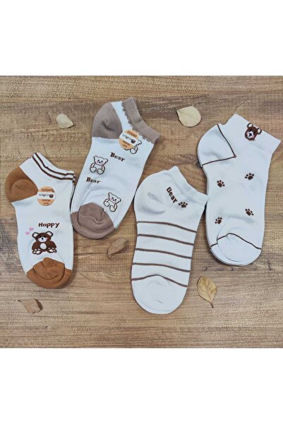 Leement socks 4 perechi de șosete din bumbac pentru femei, calitate fără cusături