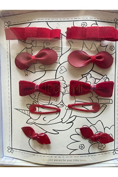 ipobomi Kırmızı Toka Seti 10'lu