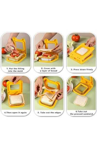 Generic Uncrustable Sandwich Maker Cutters for Kids Lunch,Mini Cookie Cutter and Sealer