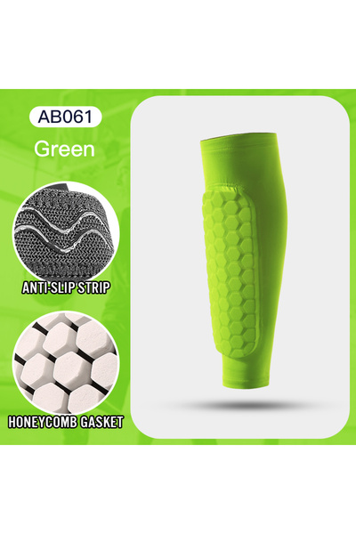 Choice L AB061-GN أكمام الساق واقيات الساق المقاومة للصدمات من النايلون على ش...