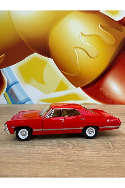 scntoys Pull Back 1967 Chevrolet Impala (Red) Toy Car 1967 Chevy Impala Car