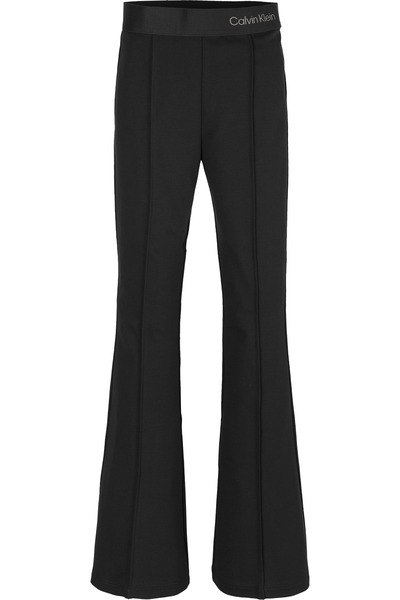 Calvin Klein Girls Black Flared Punto Milano Trousers