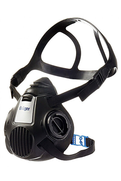 Drager X-plore 3500 Yarım Yüz Maskesi (M-Beden) Çift Filtre Bayonet Bağlantıl...