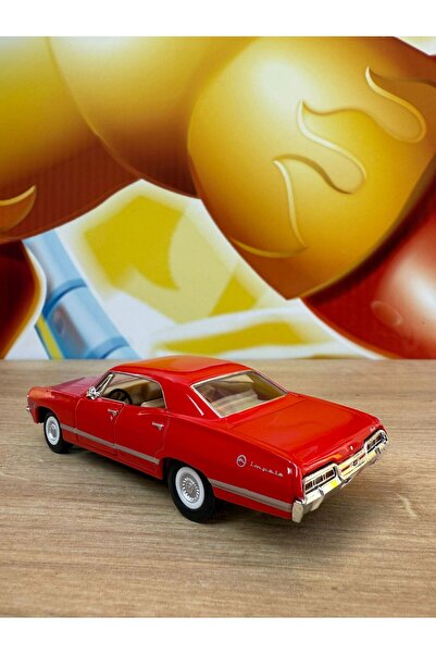 scntoys Pull Back 1967 Chevrolet Impala (Red) Toy Car 1967 Chevy Impala Car