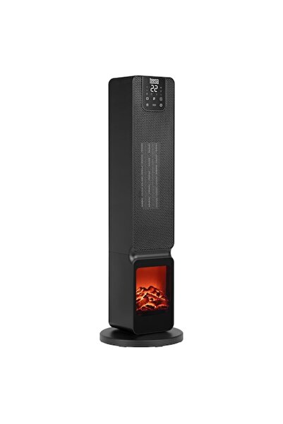 Teesa 2000W PTC Tower Heater – Fireplace Imitation